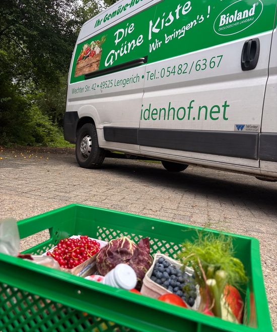 Kiste auf dem Weg ins Auto