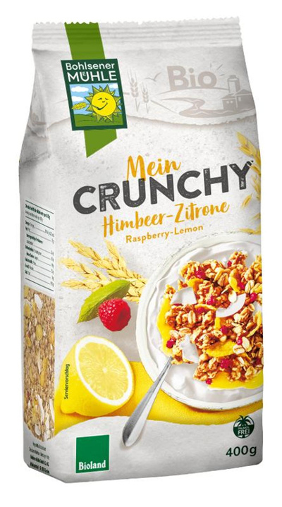 Produktfoto zu Mein Crunchy Zitronen Himbeer 400g