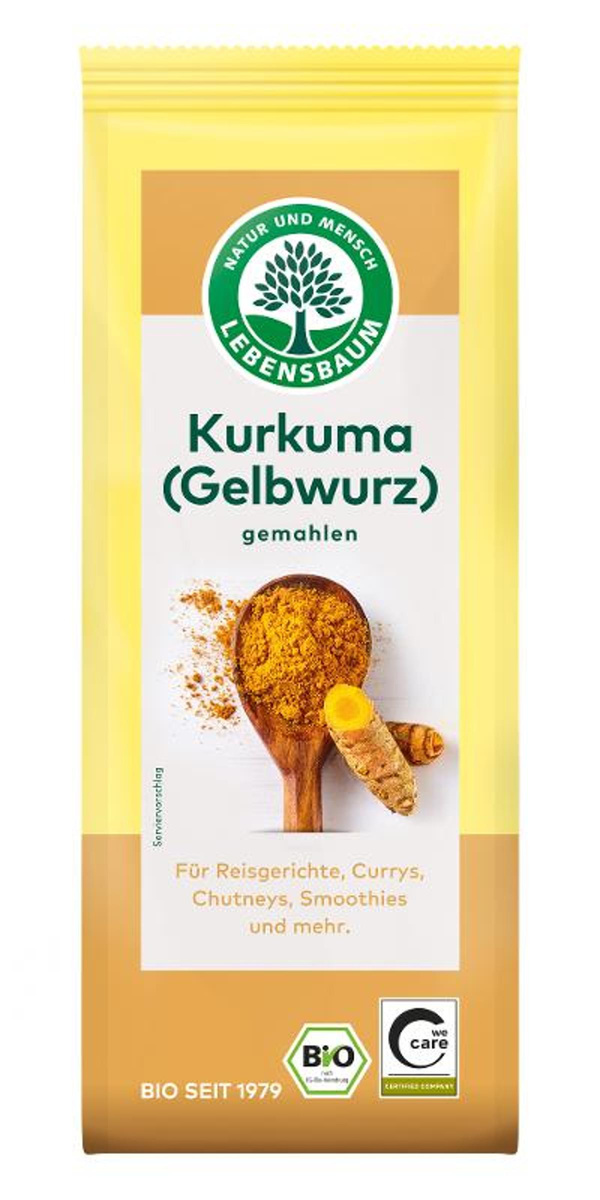 Produktfoto zu Kurkuma, gemahlen 50g Tüte