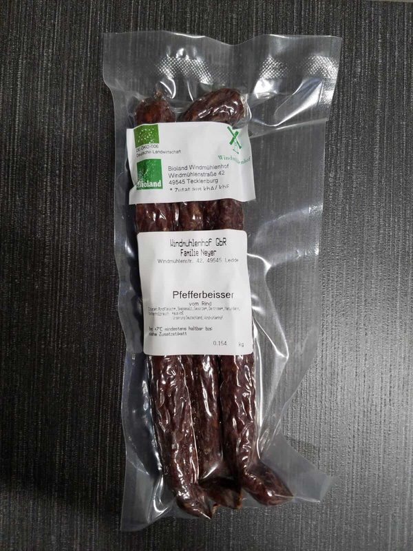 Produktfoto zu Pfefferbeißer vom Rind 3 Stück