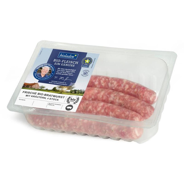 Produktfoto zu Frische Bratwurst mit Kräutern, 3er