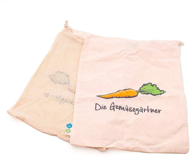 Produktfoto zu Gemüsenetz mit Gemüsegärtner Logo