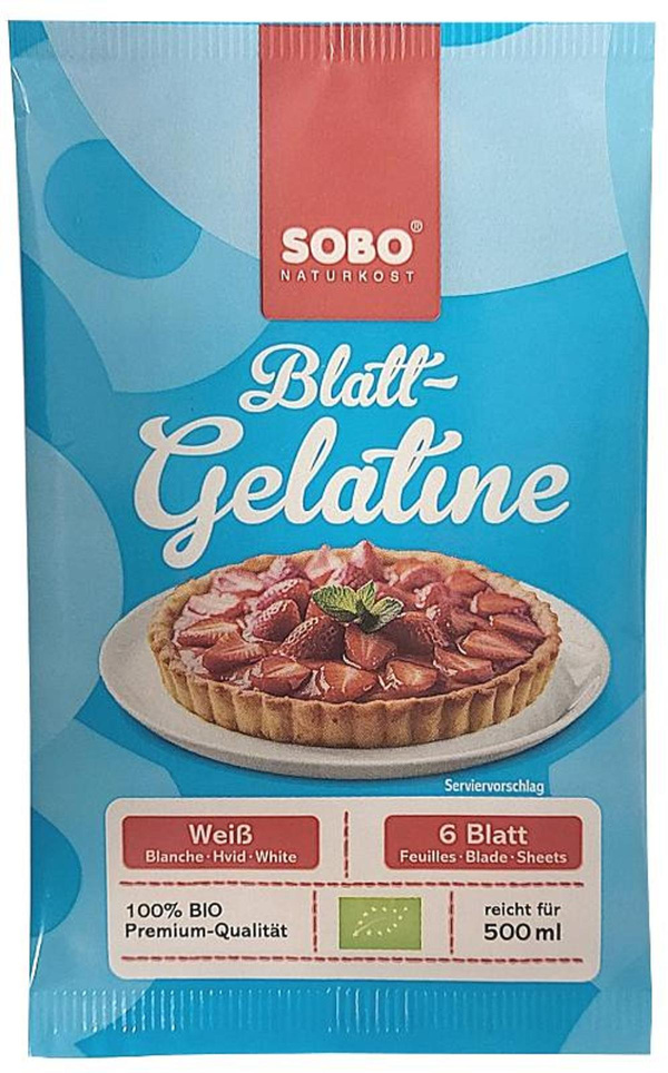 Produktfoto zu Blatt Gelatine 6 Blatt