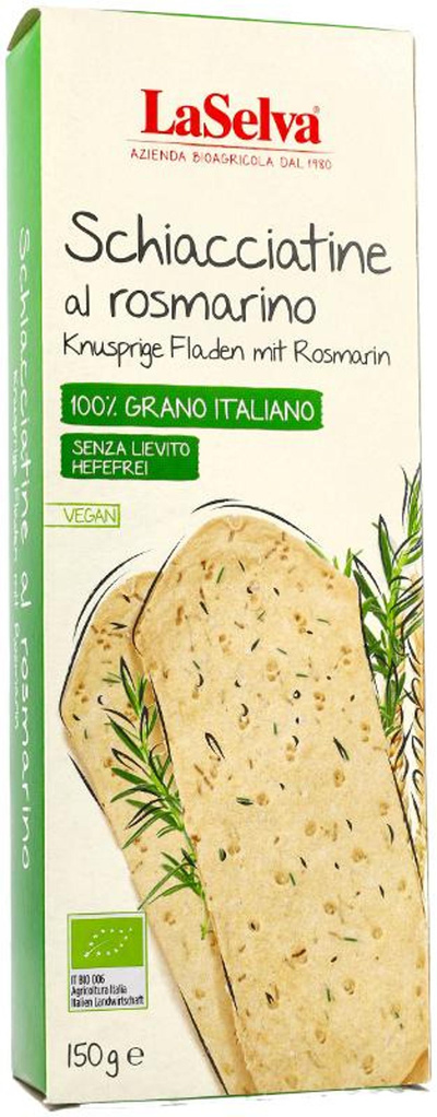Produktfoto zu Schiacciatine Rosmarin Fladen 150g