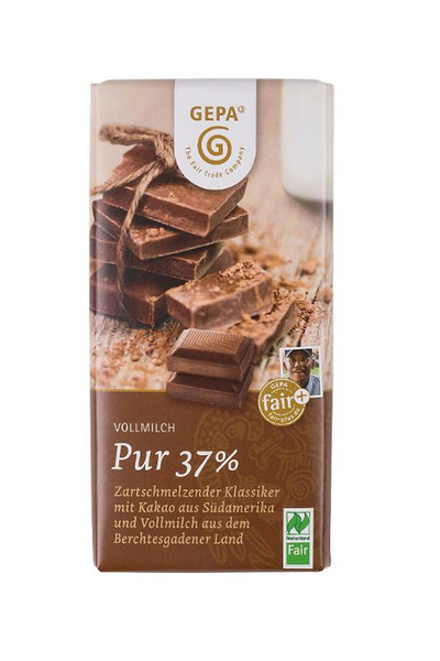 Produktfoto zu Vollmilch pur 37% 10x100g