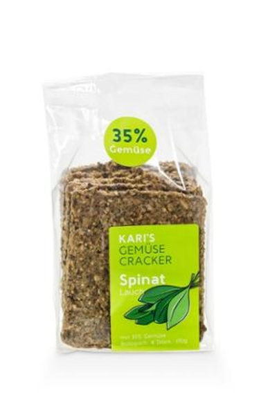Produktfoto zu Gemüsecracker Spinat Lauch 170g