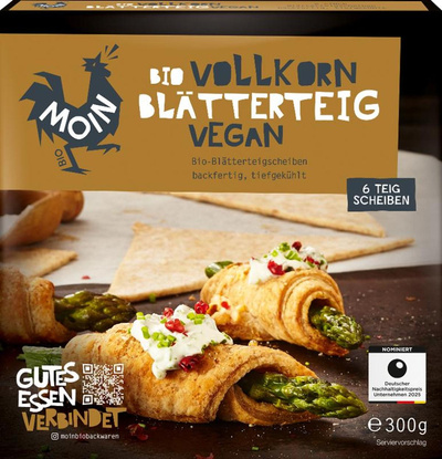 Produktfoto zu Blätterteig Vollkornmehl 300g TK