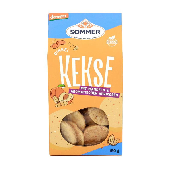 Produktfoto zu Dinkelgebäck mit Aprikosen und Mandeln