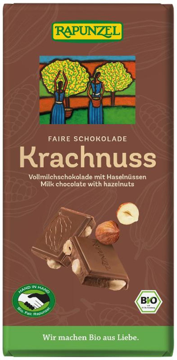 Produktfoto zu Krachnuss Vollmilch Schokolade 100g