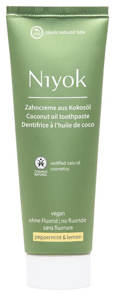 Produktfoto zu Niyok Zahncreme Pfefferminz Zitrone 75ml