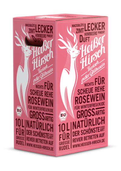 Produktfoto zu Heißer Hirsch Bag in Box rose 10L