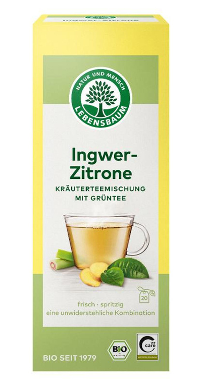 Produktfoto zu Grüntee Ingwer Zitrone TB