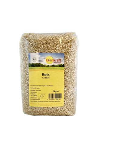 Produktfoto zu Rundkorn Reis natur 1kg