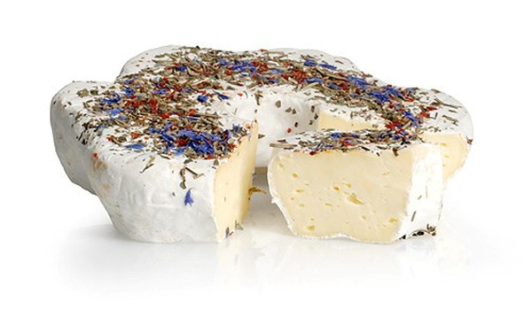 Produktfoto zu Dorfkäse mit Wiesenblumen