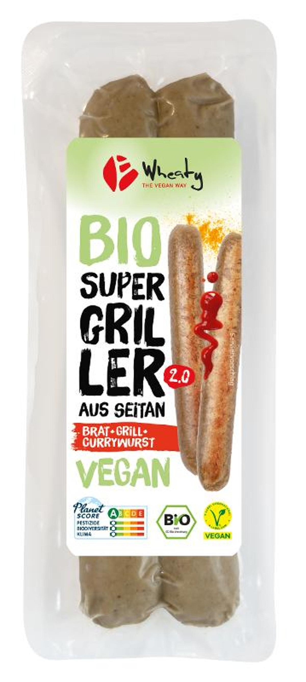 Produktfoto zu Wheaty Super Griller vegan 2er