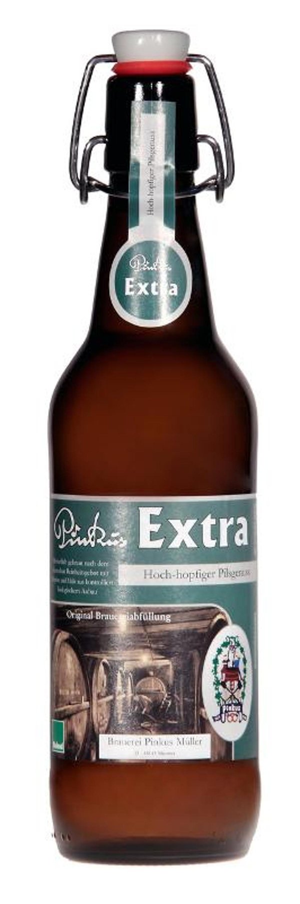 Produktfoto zu Pinkus Extra Bügelflasche 16x0,5 l