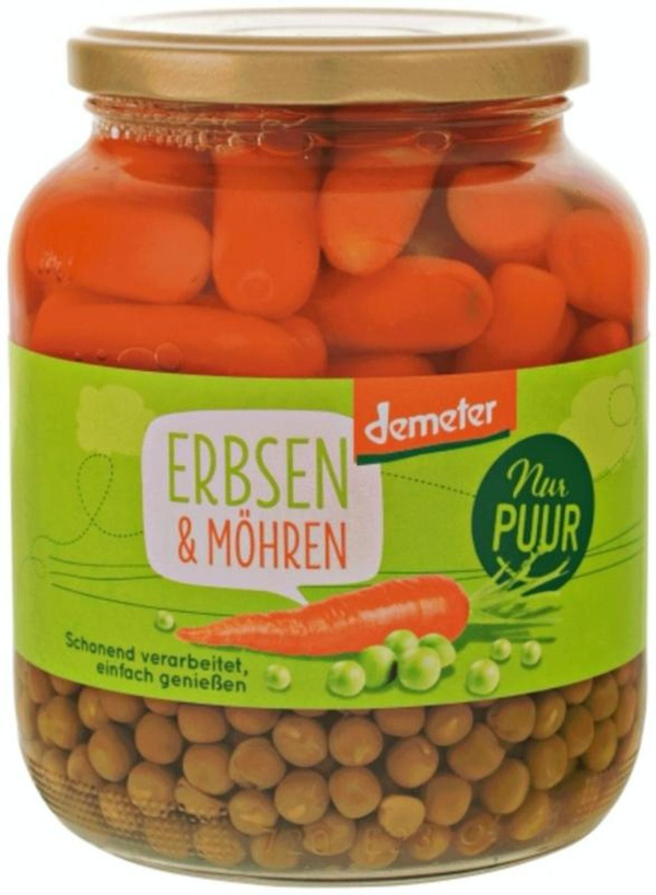Produktfoto zu Erbsen & Möhren i. Glas 680g