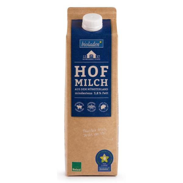Produktfoto zu Hofmilch 3,8%, regional