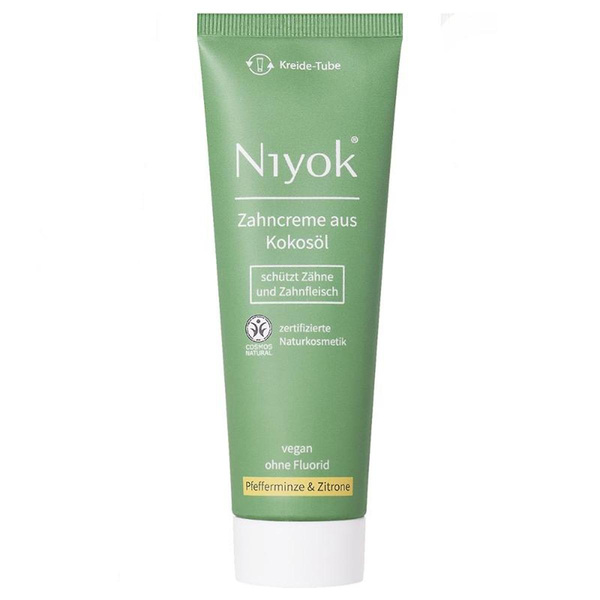 Produktfoto zu Niyok Zahncreme Pfefferminz Zitrone 75ml