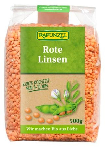 Produktfoto zu Linsen rot, Projekt 500 g