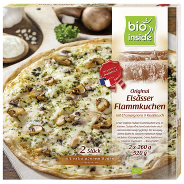 Produktfoto zu Org. Elsässer  Flammkuchen Champignon-Knoblauch