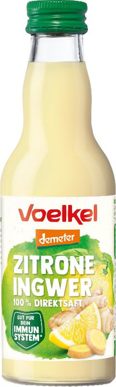 Produktfoto zu Zitrone Ingwer Saft demeter 0,2l