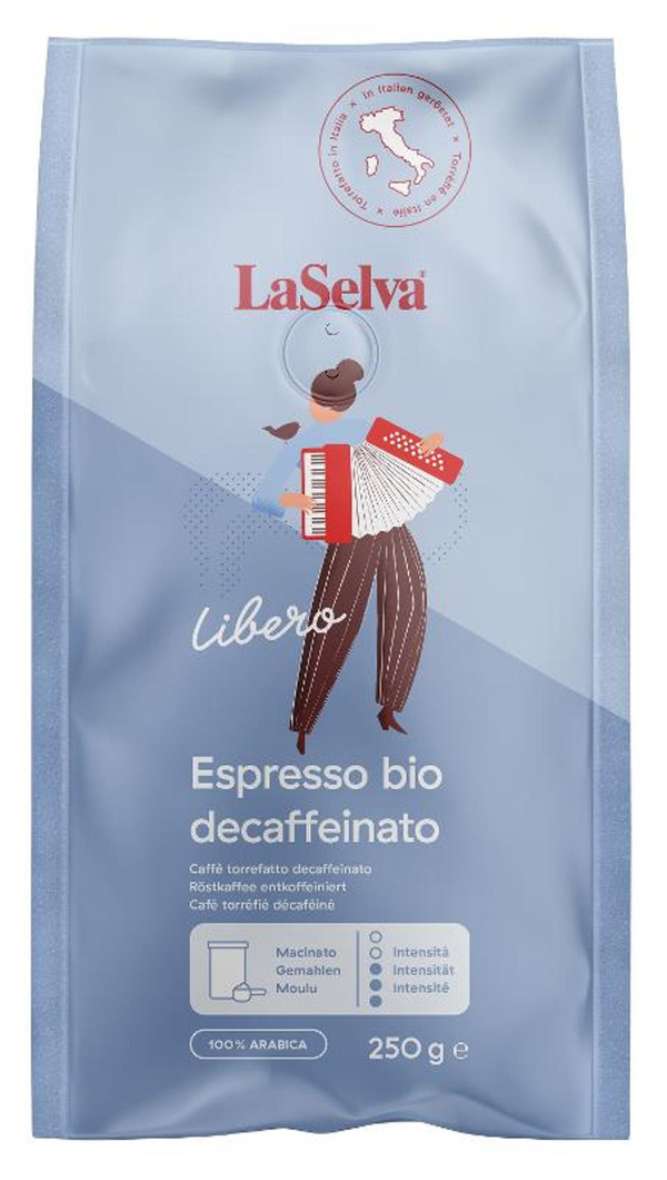 Produktfoto zu La Selva Espresso entkoffeiniert, gemahlen