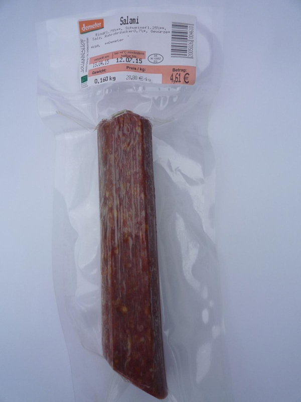 Produktfoto zu Salami vom Johannshof ca.180g