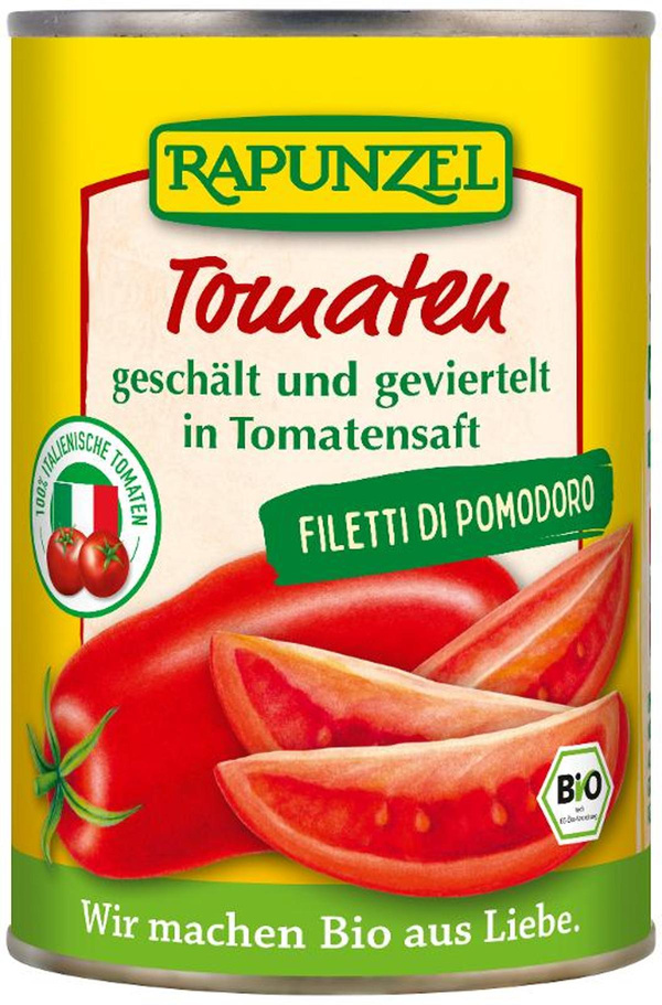 Produktfoto zu Tomaten geschält und geviertel 400g