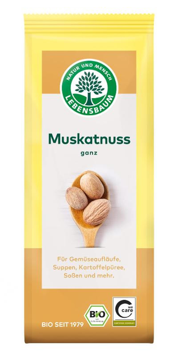 Produktfoto zu Ganze Muskatnüsse 25g