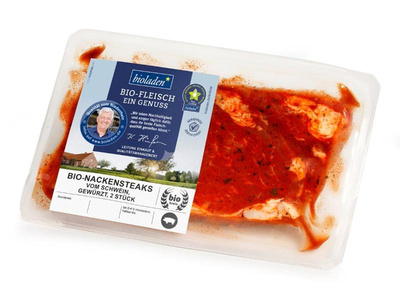 Produktfoto zu Nackensteak vom Schwein gewürzt, 2er