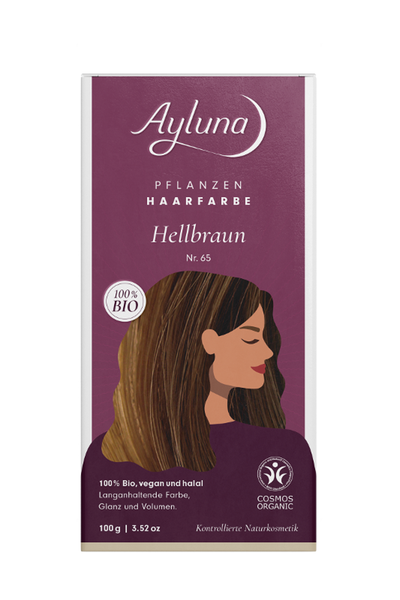 Produktfoto zu Pflanzenhaarfarbe Hellbraun 100g