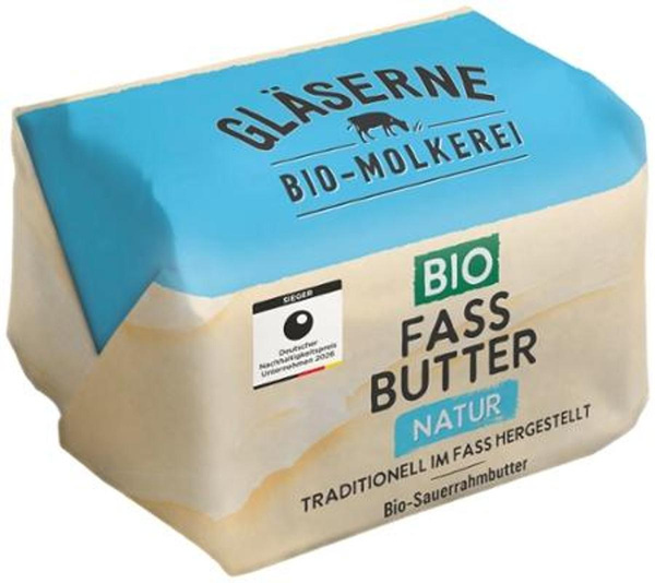 Produktfoto zu Fassbutter Sauerrahm 250g