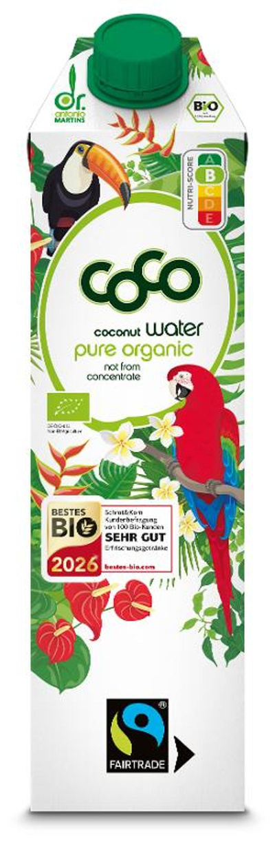 Produktfoto zu Kokoswasser Pur Fairtrade 1 l