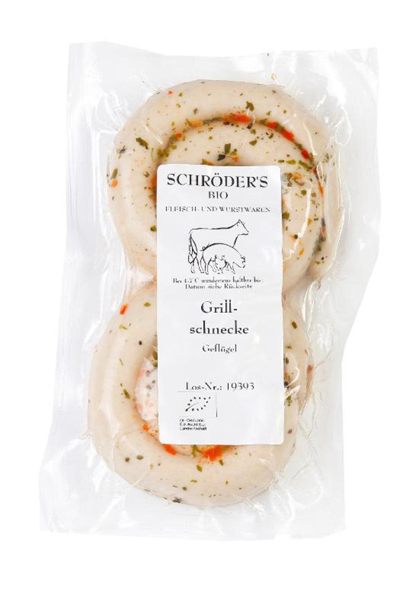 Produktfoto zu Grillschnecke Geflügel 0,25kg