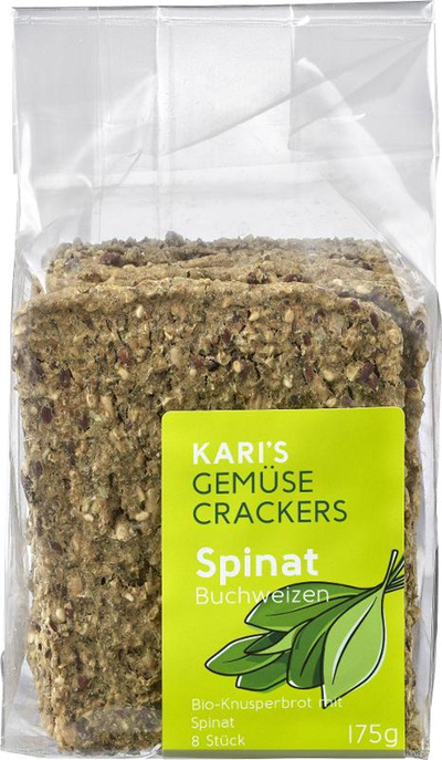 Produktfoto zu Gemüsecracker Spinat Lauch 170g
