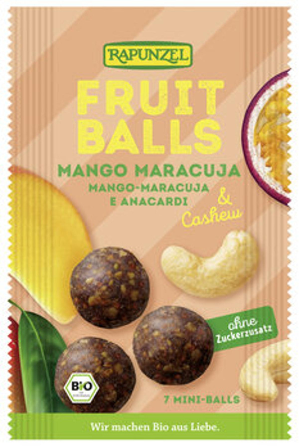 Produktfoto zu Fruit-Balls Mango-Maracuja & Cashew 49g