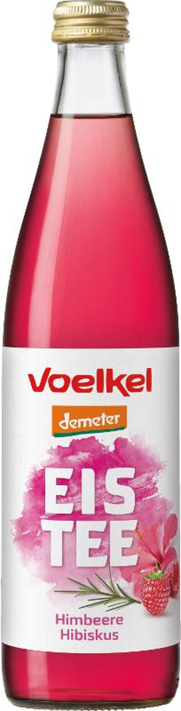 Produktfoto zu Eistee mit Himbeere Hibiskus 0,5l