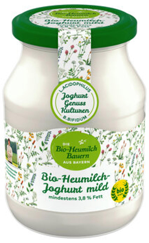 Produktfoto zu Heumilch Joghurt 3,8% mild Natur 500g