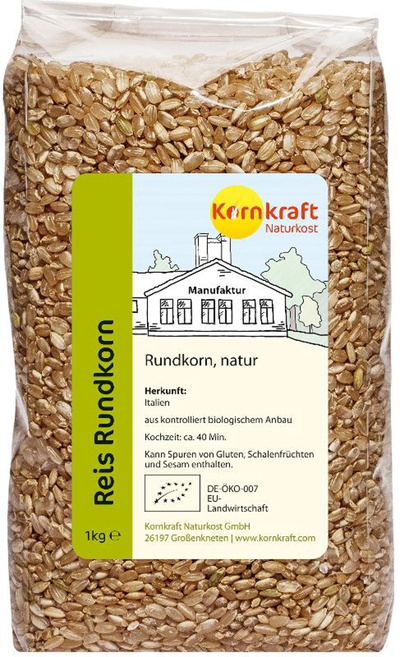 Produktfoto zu Rundkorn Reis natur 1kg