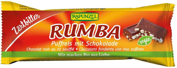 Produktfoto zu Rumba Puffreisriegel Zartbitter 50g