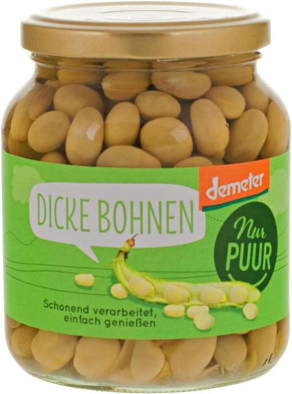 Produktfoto zu Dicke Bohnen im Glas, 350g