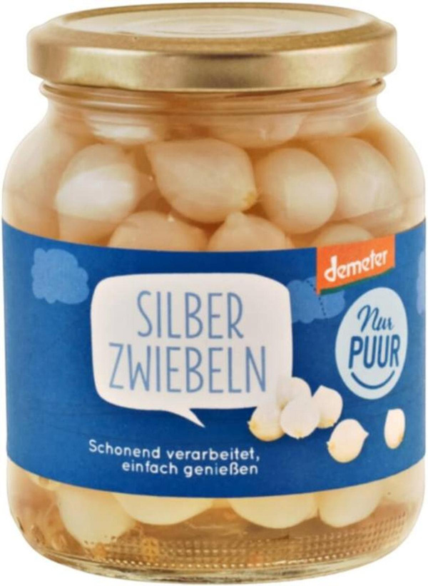 Produktfoto zu Silberzwiebeln süß sauer 340g