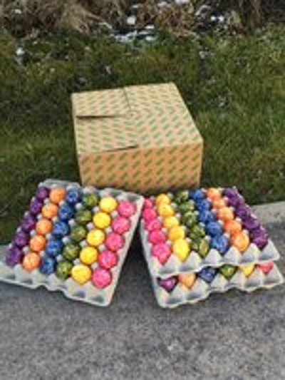 Produktfoto zu gefärbte Eier 10 Stück