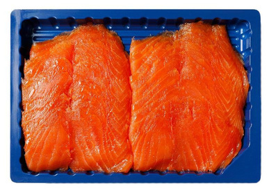 Produktfoto zu Lachs in Scheiben - Frischebox mit Deckel