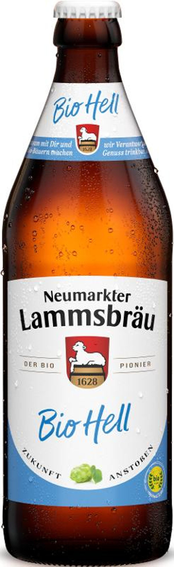 Produktfoto zu Lammsbräu Bio Hell 10x0,5l