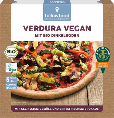 Produktfoto zu Dinkel-Pizza Verdura vegan 339g