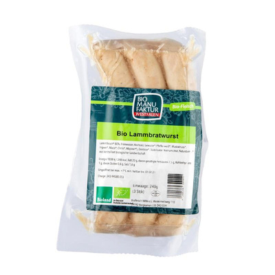 Produktfoto zu Lammbratwurst 3 Stk.
