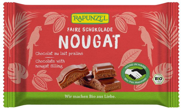 Produktfoto zu Nougat Schokolade 100g