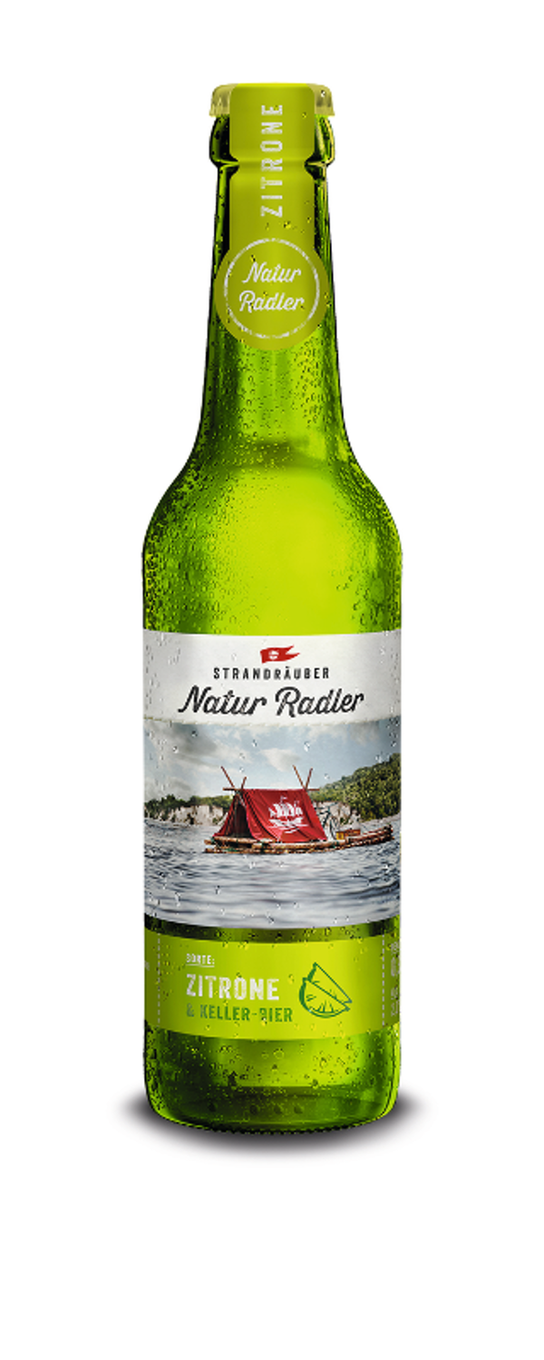 Produktfoto zu Strandräuber Radler Zitrone 24x0,33l